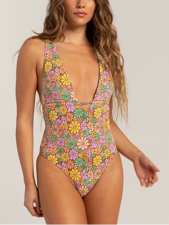Roxy Other - Roxy S-M Multi-color Floral One-Piece Swimsuit